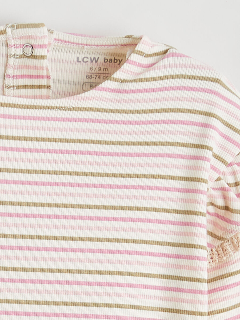 Striped Tee and Leggings Set for Baby Girls-2