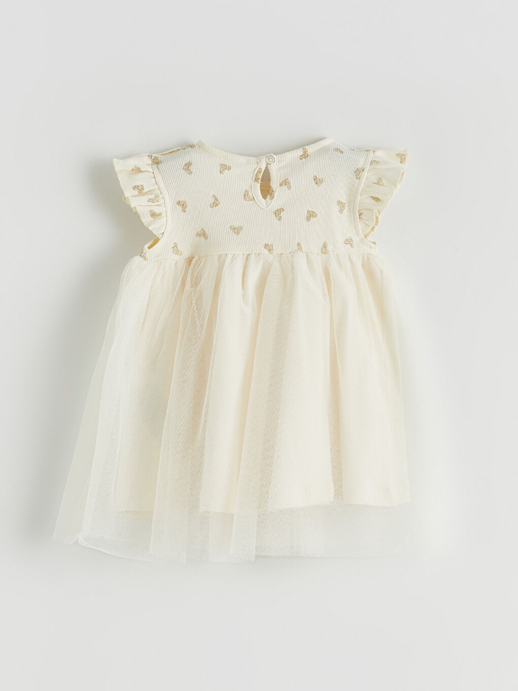 Crew Neck Girls' Dress-2