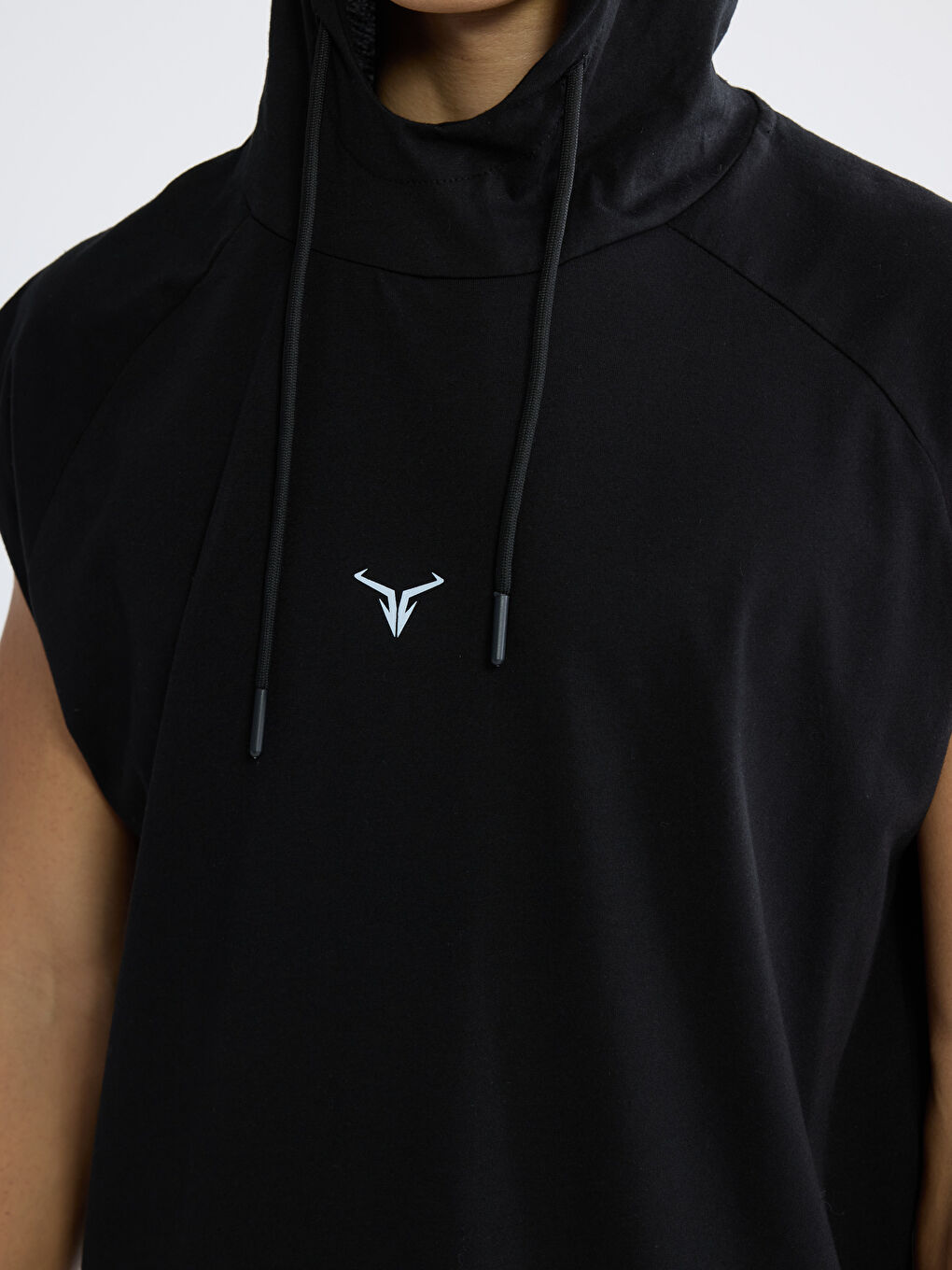 Hooded Men's Sleeveless T-Shirt-2