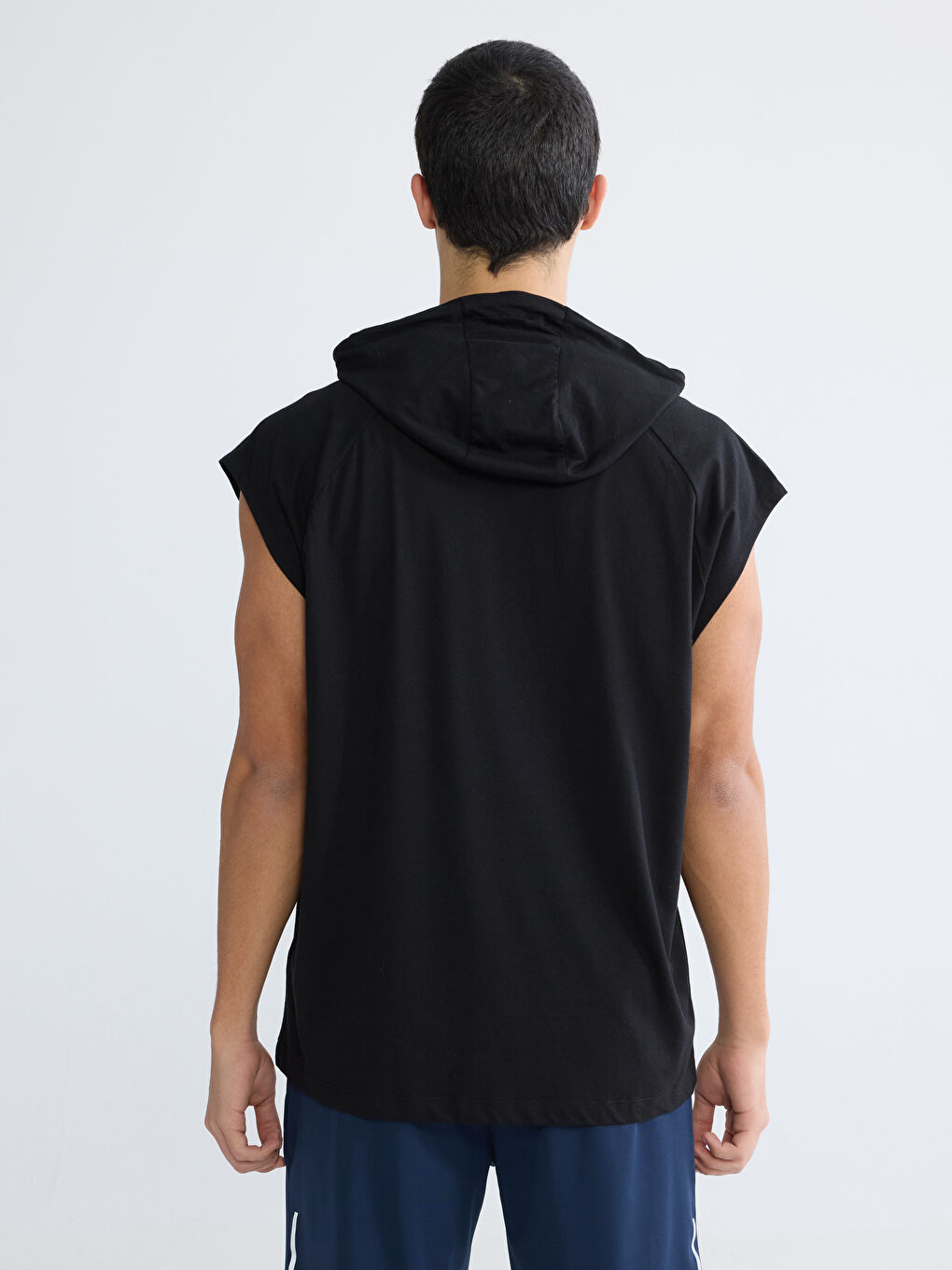 Hooded Men's Sleeveless T-Shirt-3