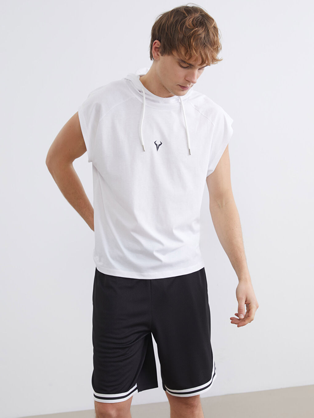 Man WHITE Athletic Tank Top