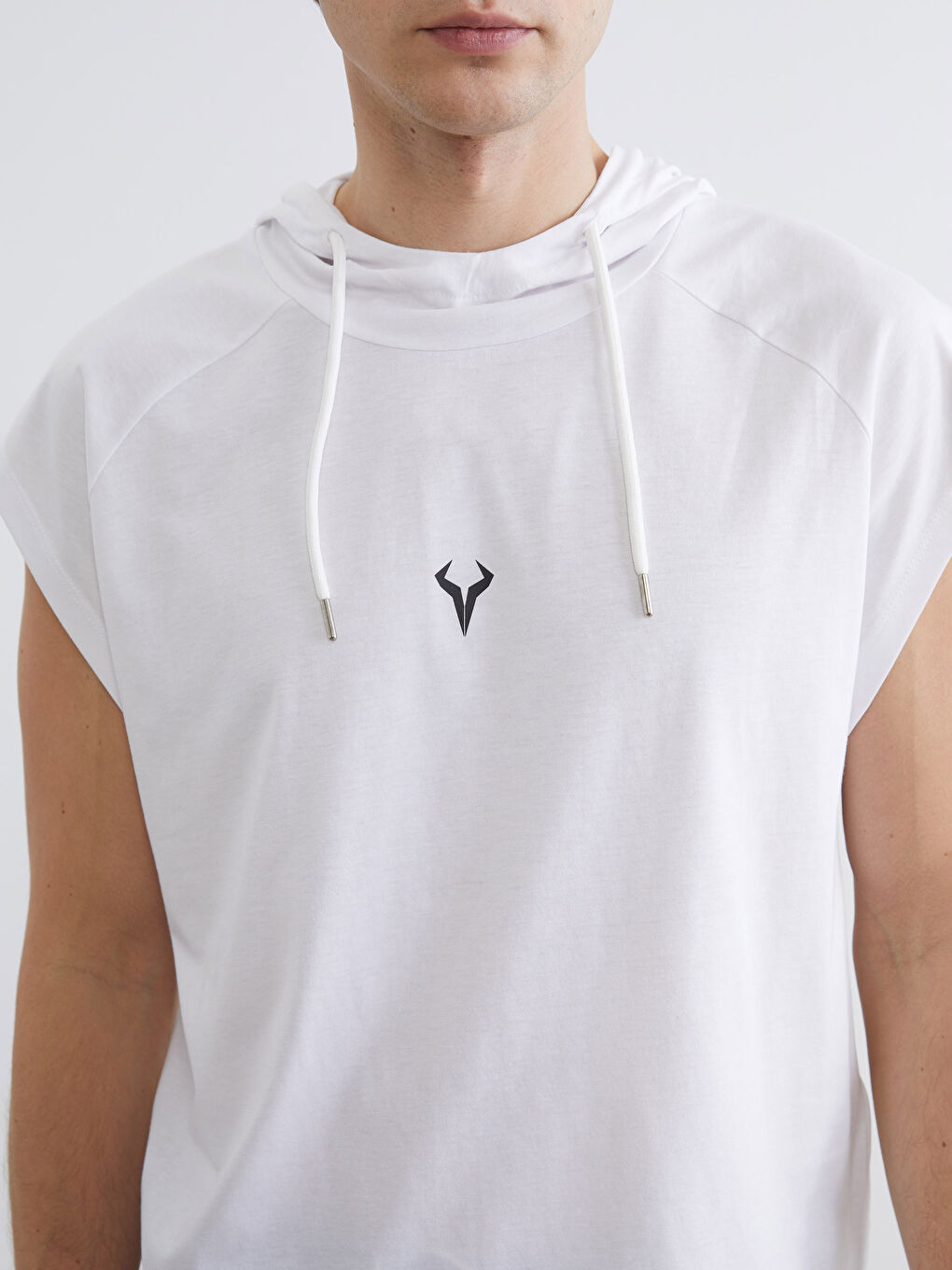 Man WHITE Athletic Tank Top-2