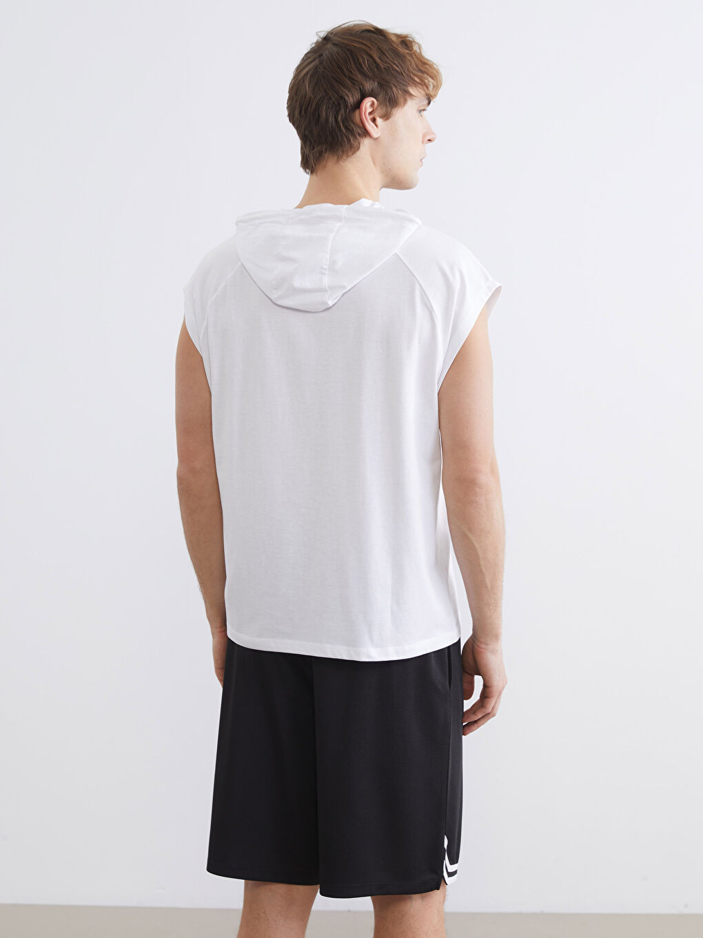 Man WHITE Athletic Tank Top-3