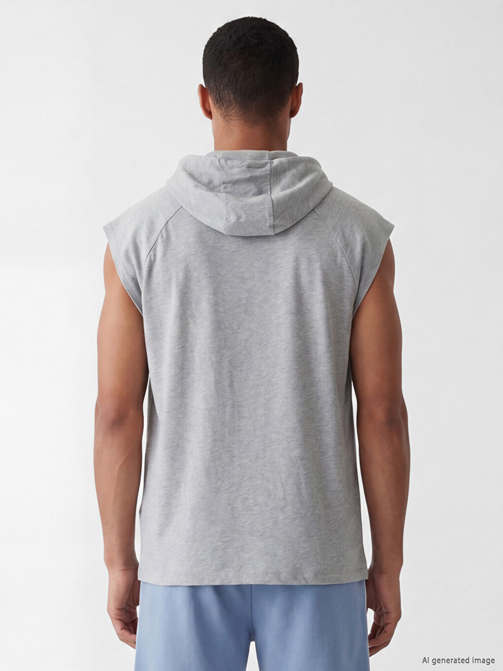 Hooded Men's Athletic Tank Top-3
