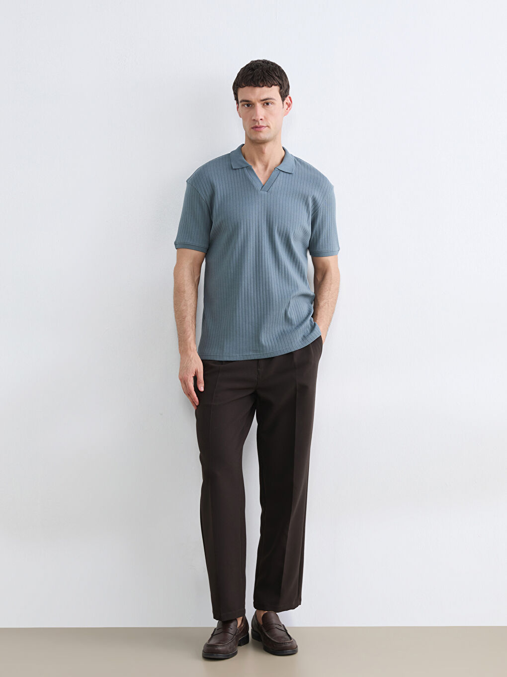 Футболка з коміром-поло для чоловіків-1