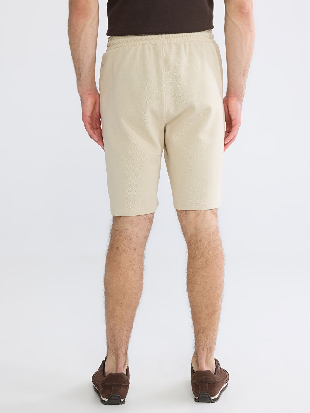 Мужчины Бежевый Шорты-3