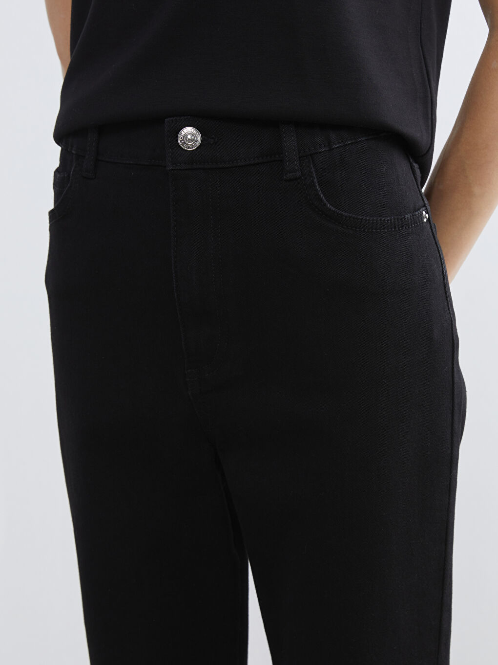 Женщины Черный Джинсы-2