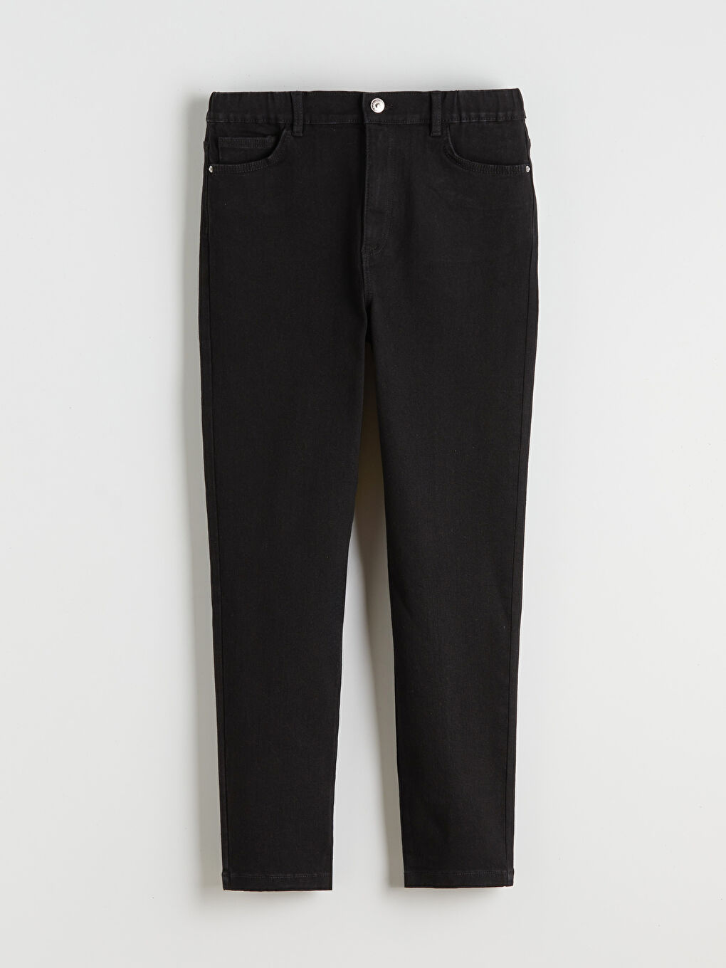 Женщины Черный Джинсы-4