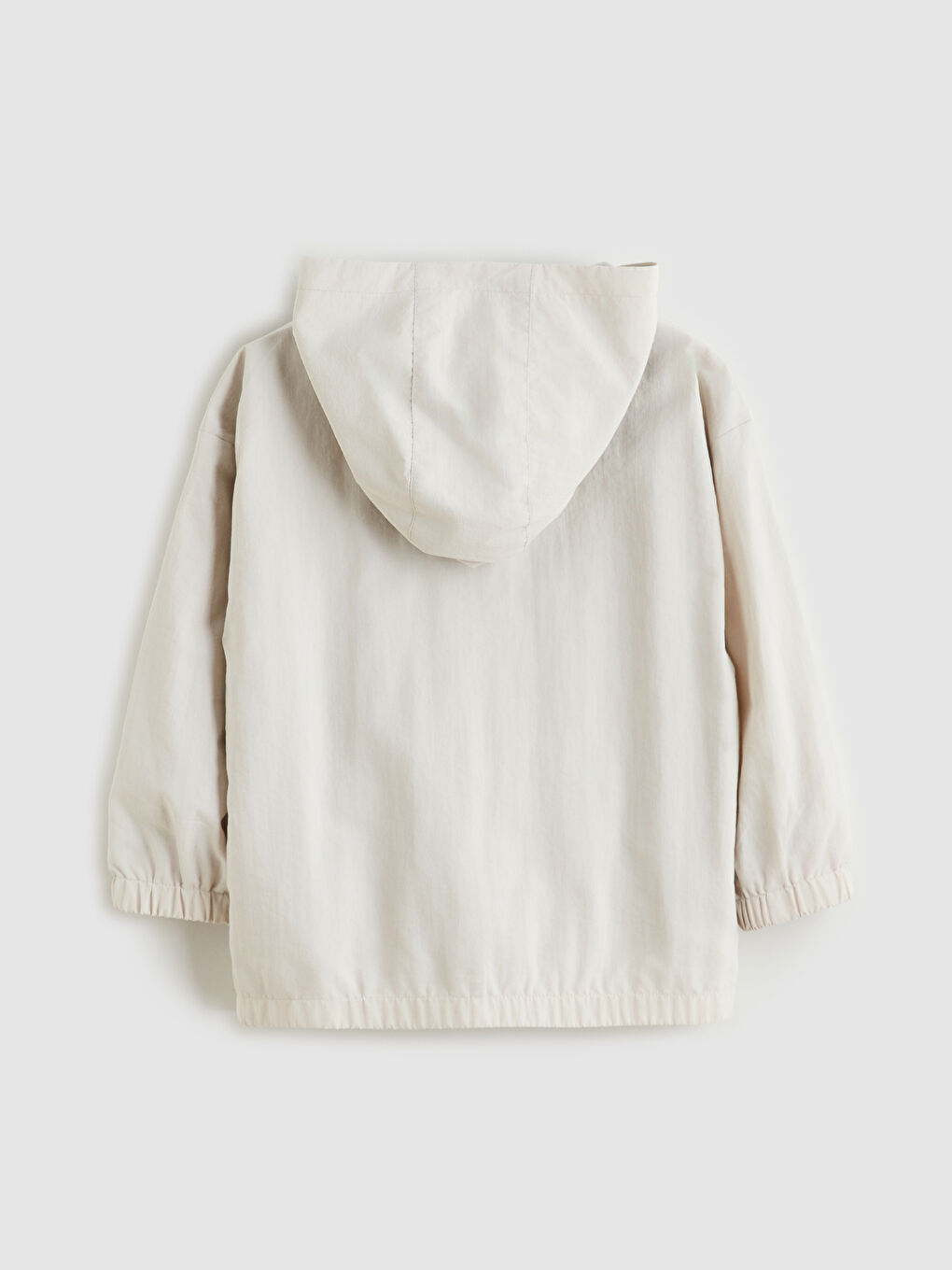 Bej Kapüşonlu Erkek Çocuk Mont-1