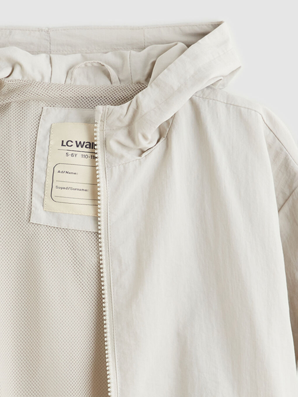 Bej Kapüşonlu Erkek Çocuk Mont-2