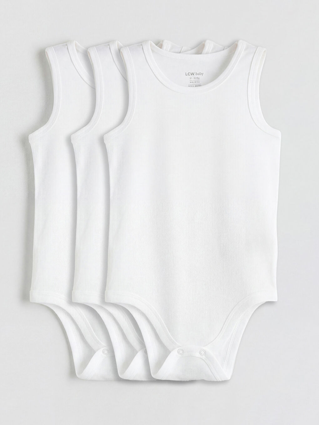 Ekru Bisiklet Yaka Erkek Bebek Çıtçıtlı Body 3'lü