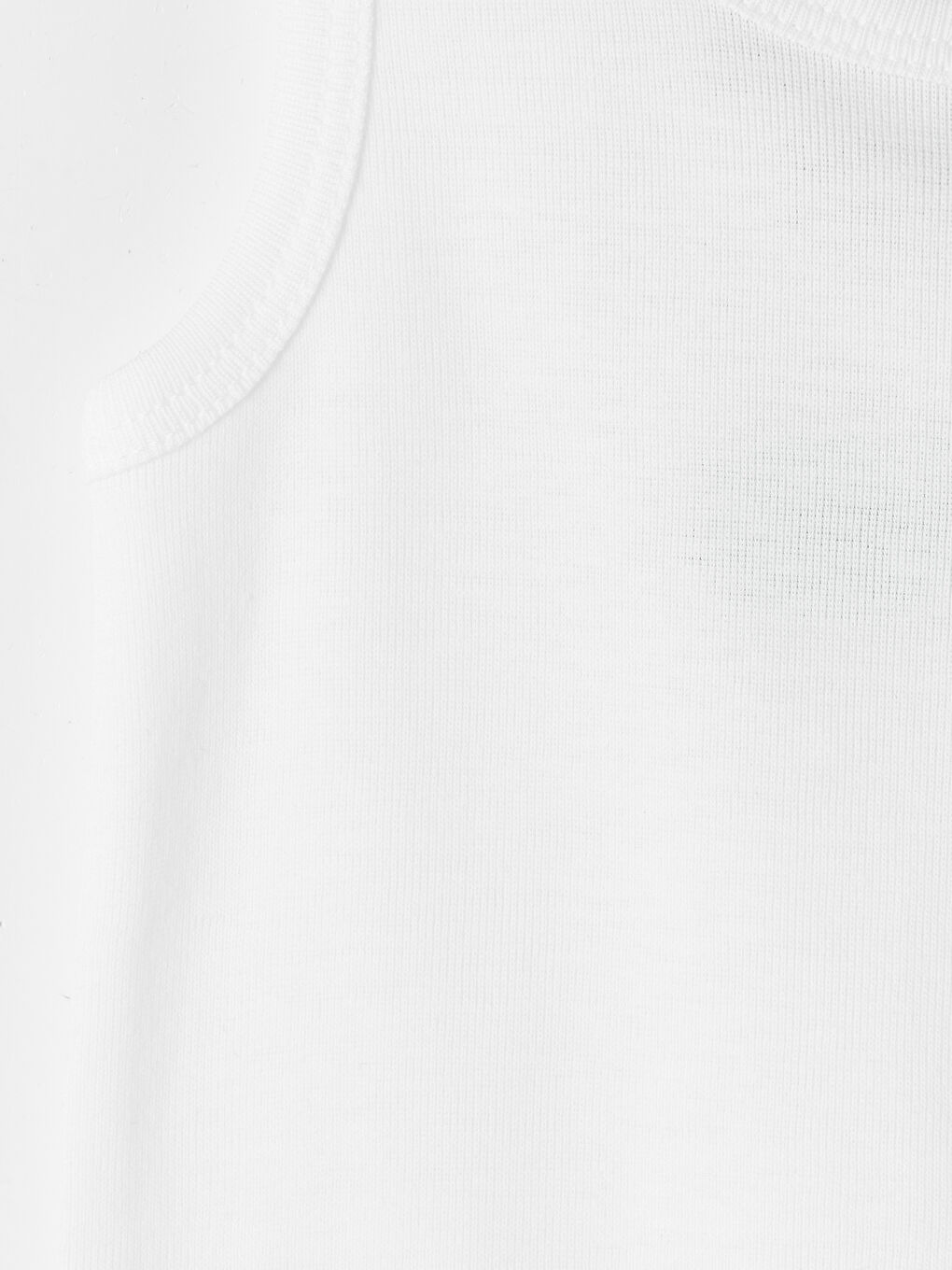 Beyaz Bisiklet Yaka Erkek Bebek Çıtçıtlı Body 3'lü-5