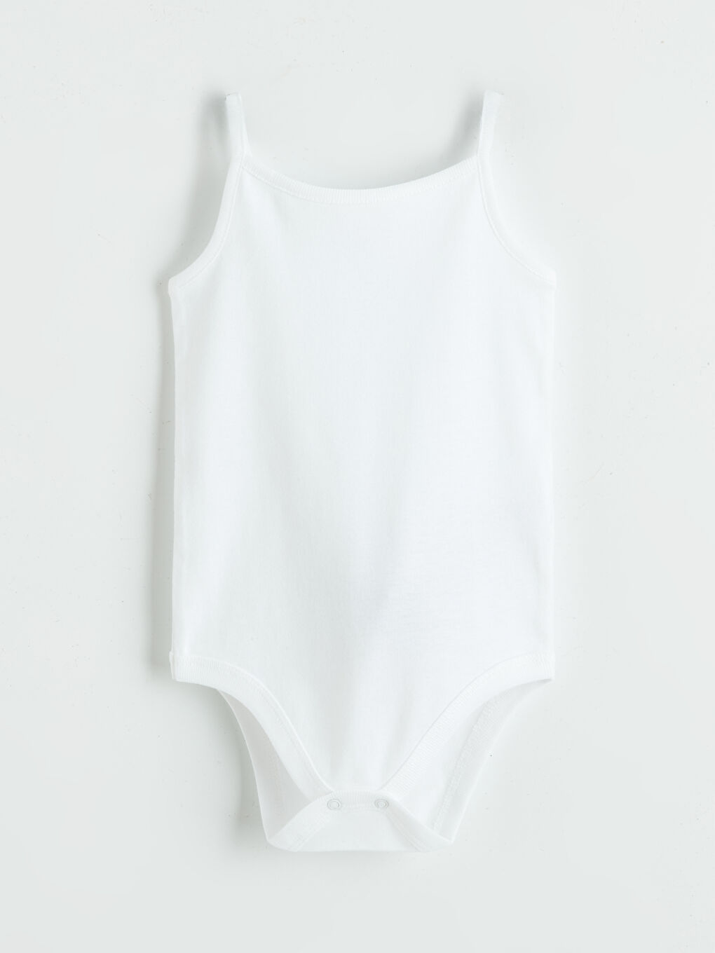 Ekru Askılı Kız Bebek Çıtçıtlı Body 3'lü-1