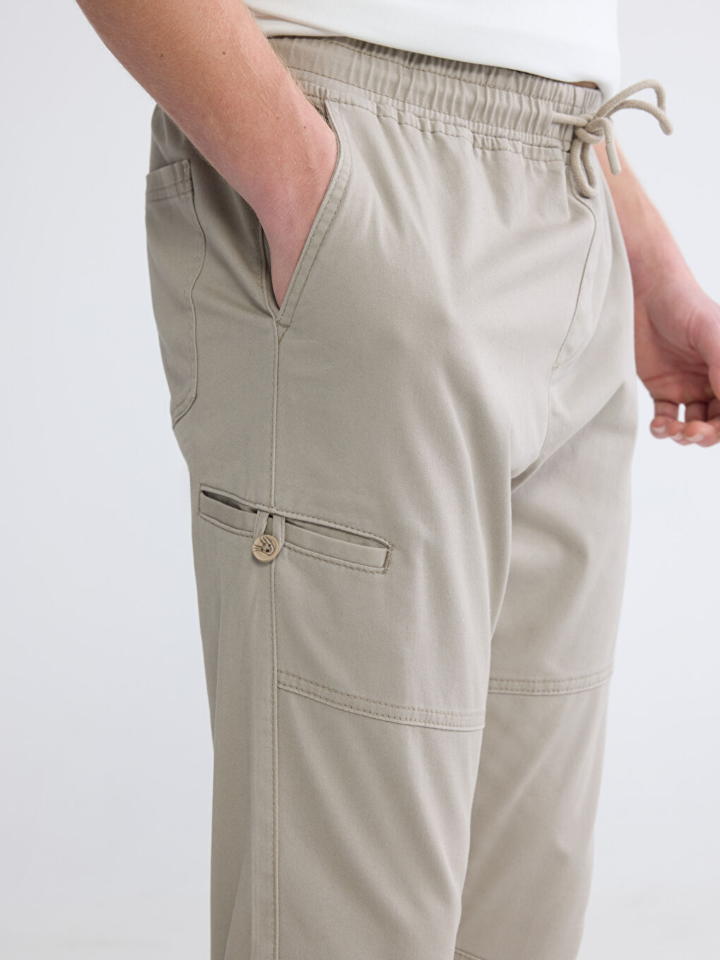 Pantaloni BEJ Bărbat-2