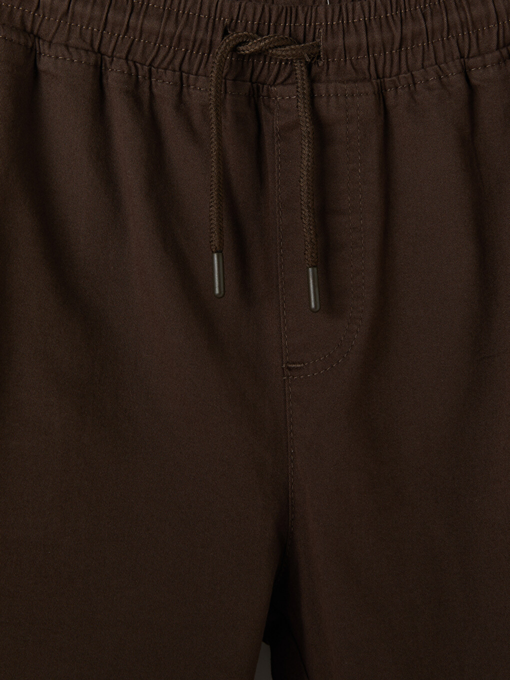 Kahverengi Regular Fit Erkek Gabardin Kargo Şort-2