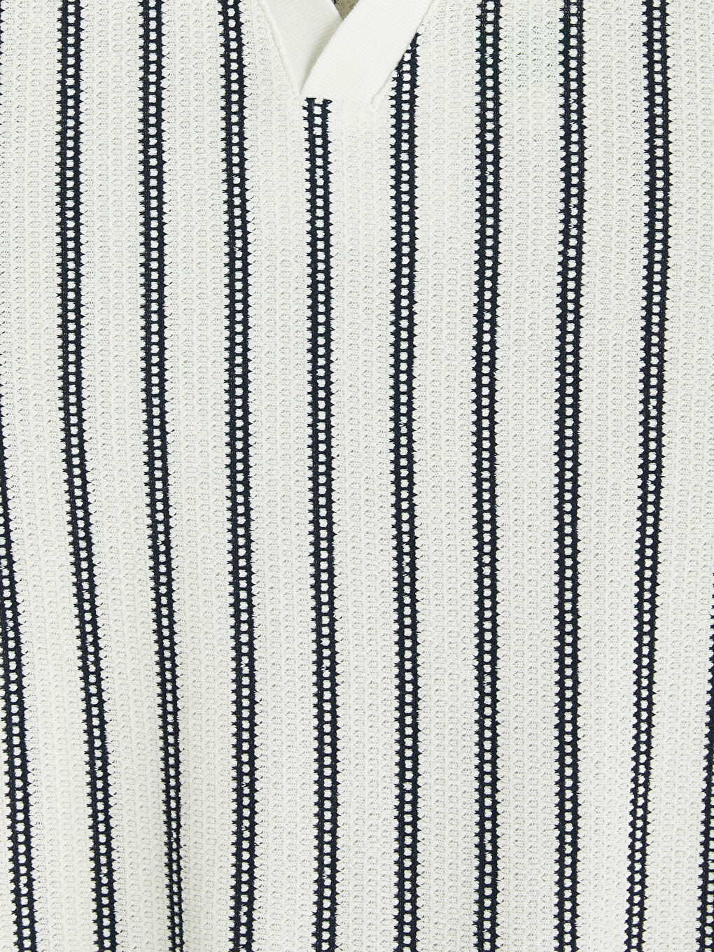 Polo Collar Striped Jersey Men's T-Shirt-5