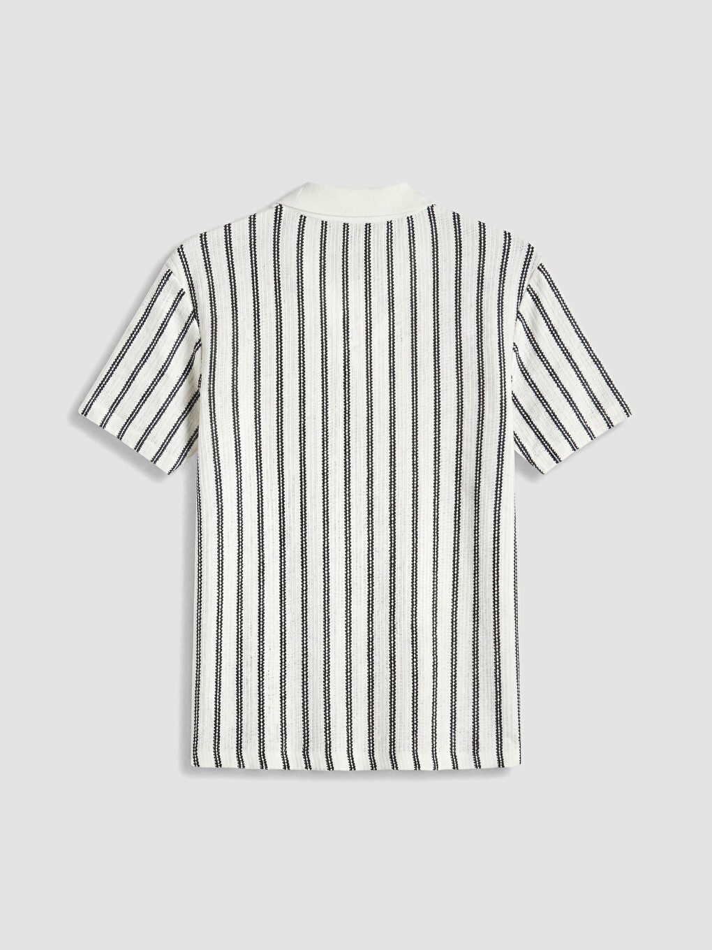 Polo Collar Striped Jersey Men's T-Shirt-6
