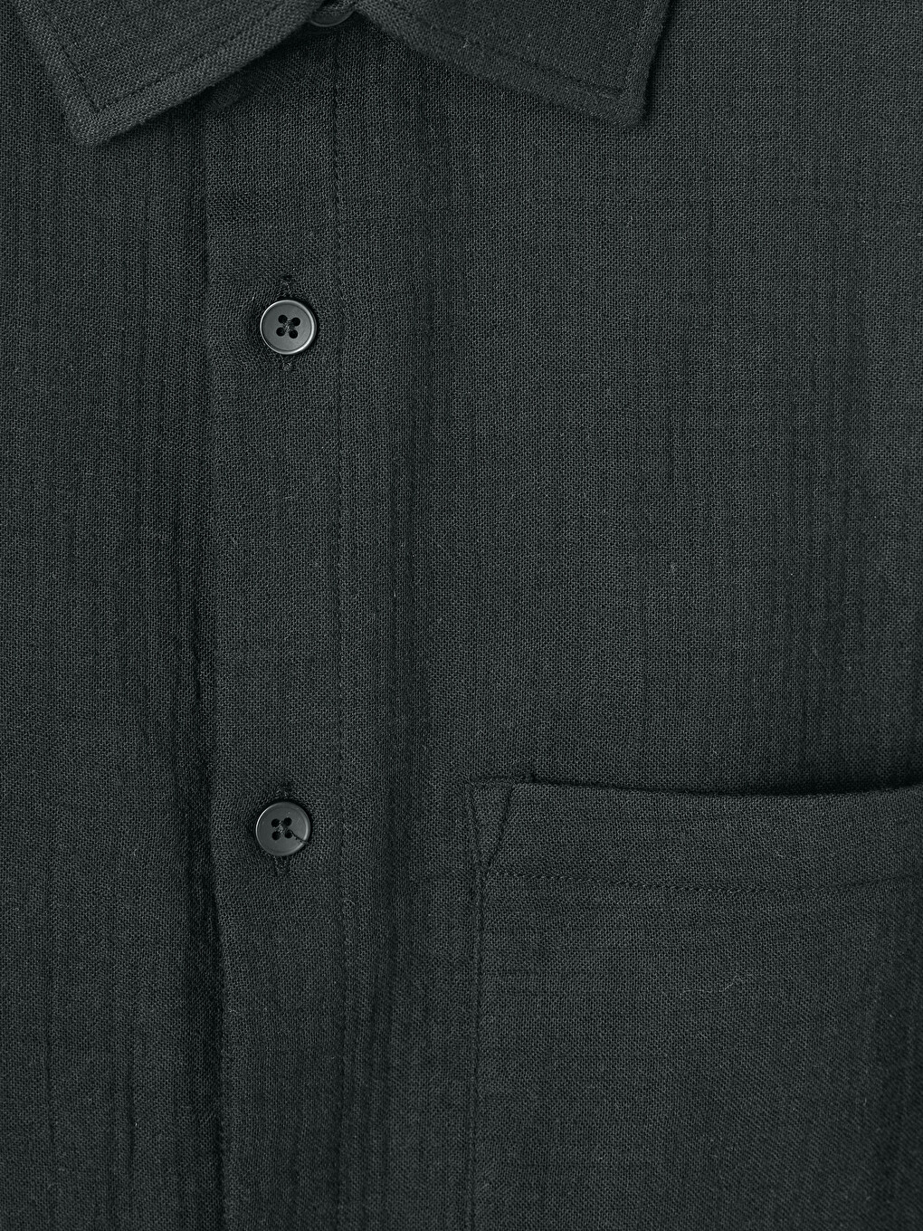 Regular Fit Muslin Men's Shirt-5
