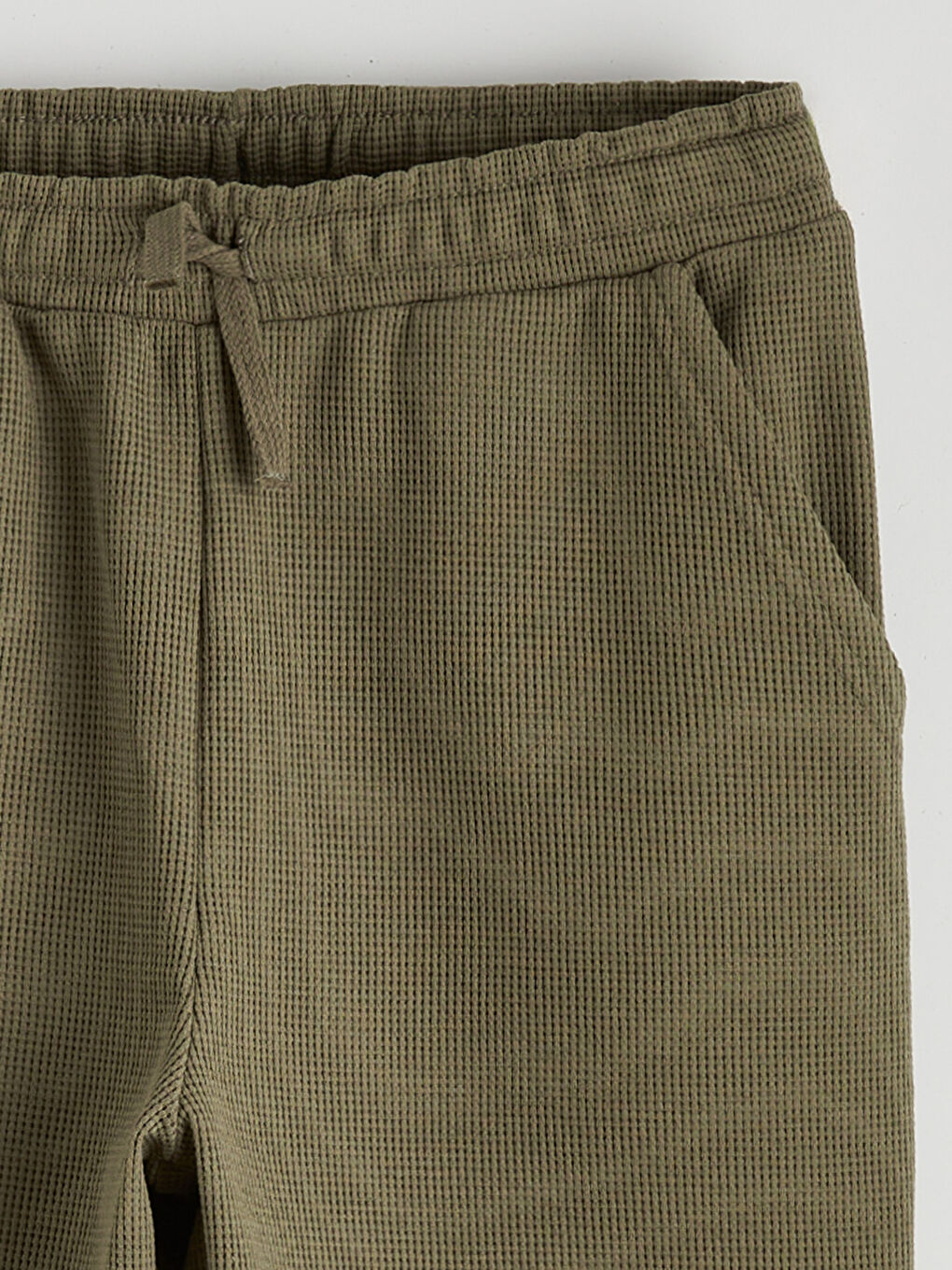 Haki Beli Lastikli Erkek Çocuk Şort-2