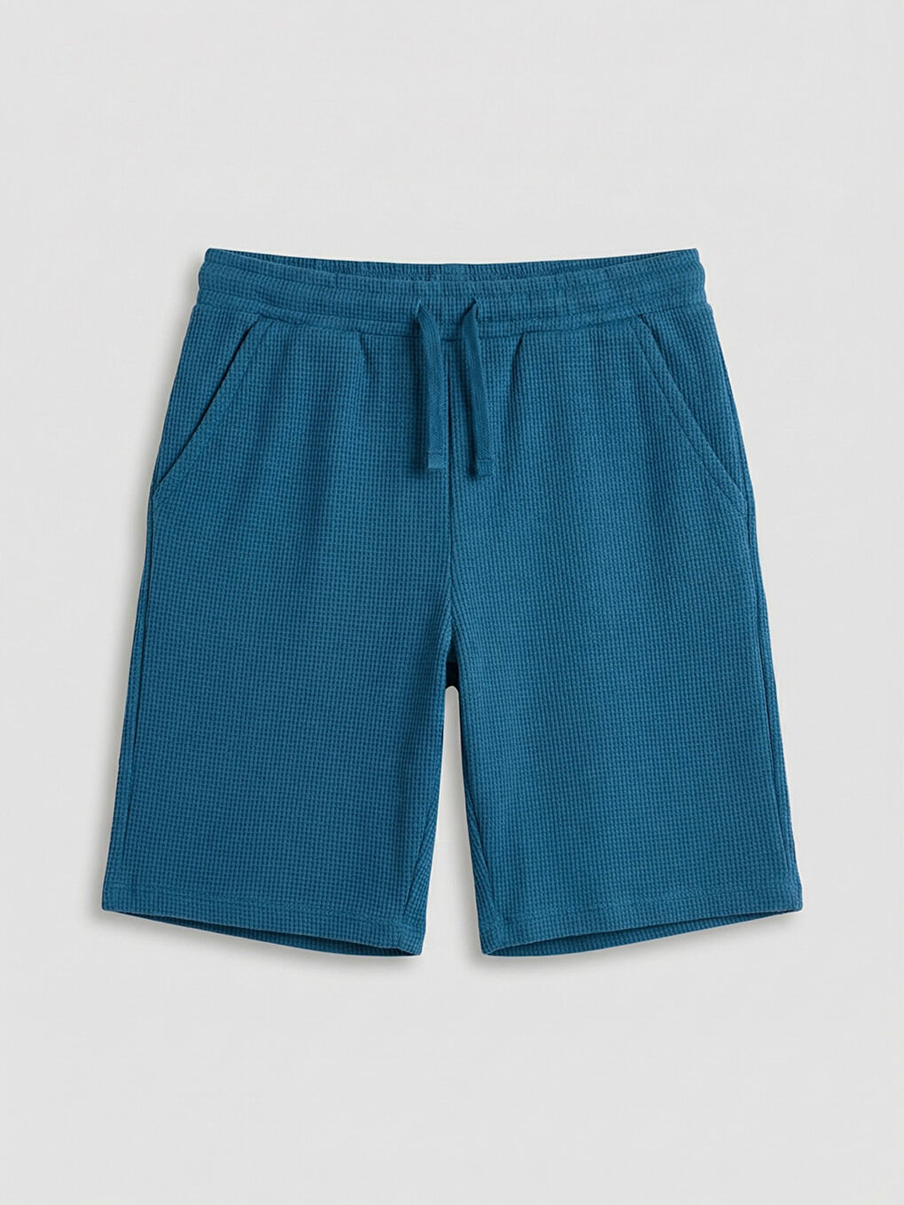 Mavi Beli Lastikli Erkek Çocuk Şort