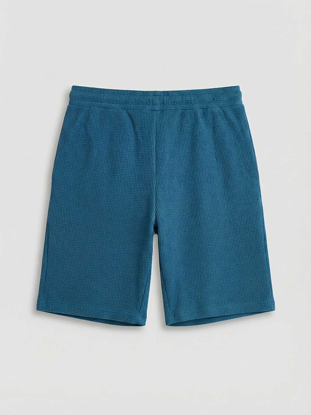 Mavi Beli Lastikli Erkek Çocuk Şort-1