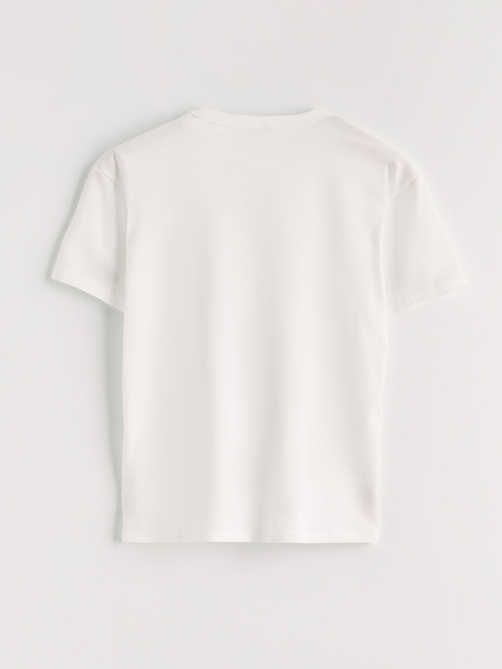 Ekru Bisiklet Yaka Baskılı Erkek Çocuk Tişört-2