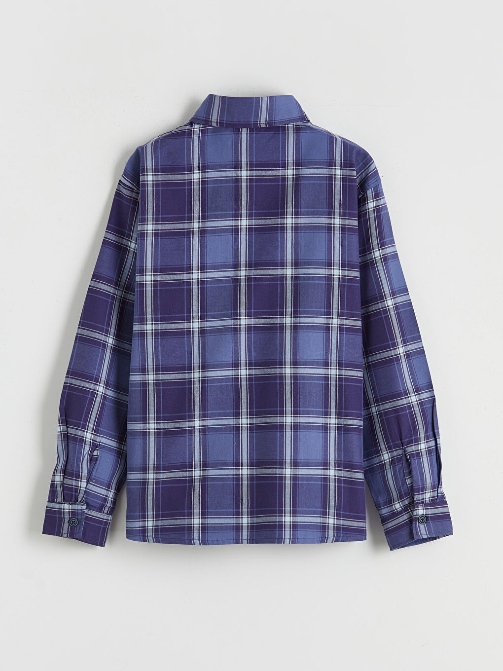 Plaid Twill Boys' Shirt-1