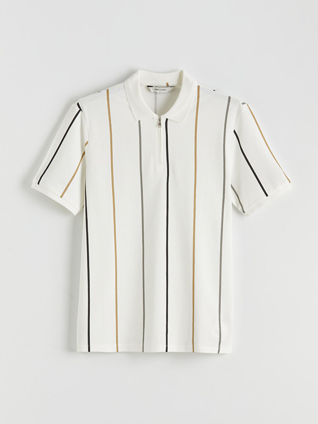 Полосатая футболка из пике-4