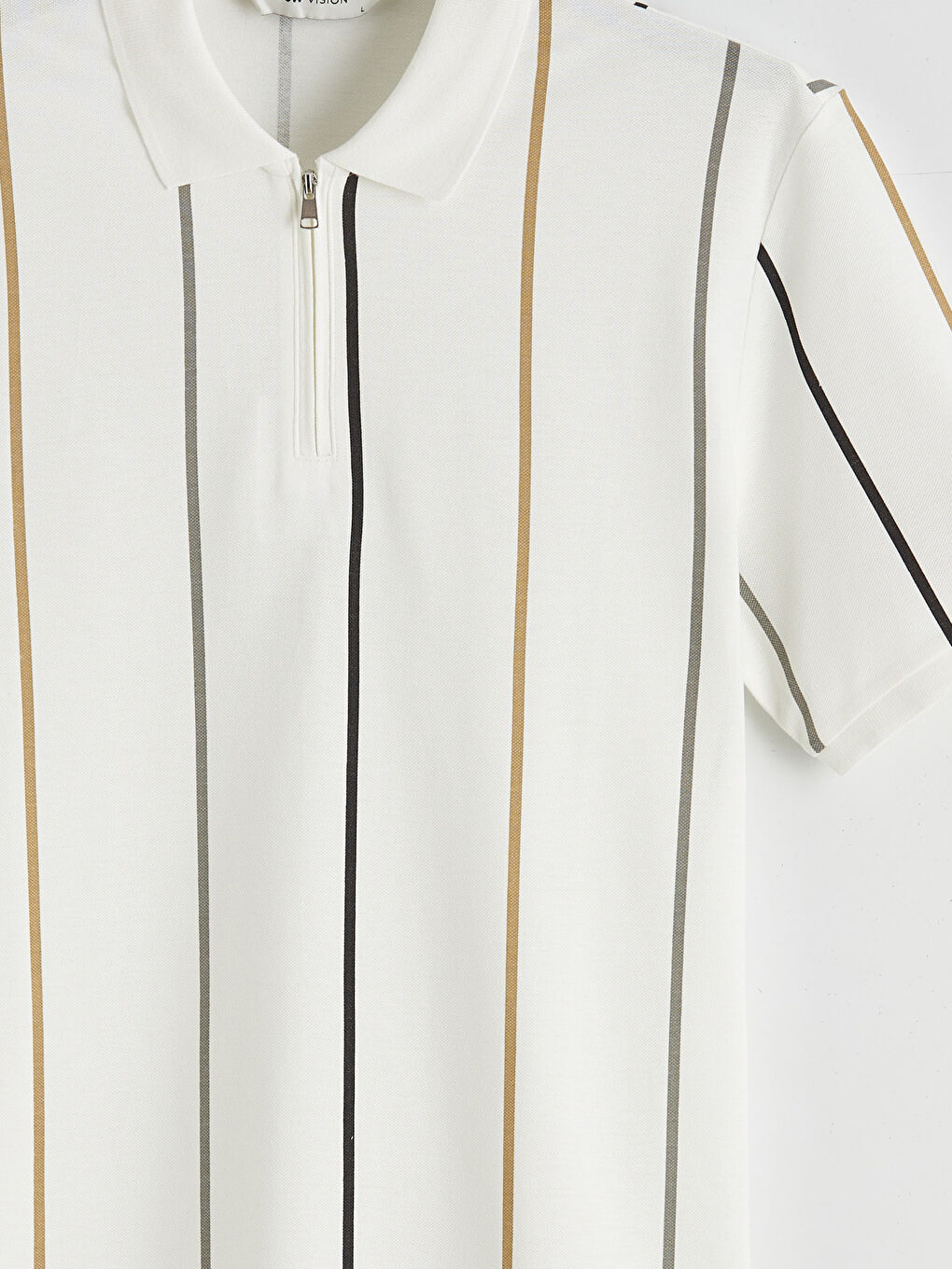 Полосатая футболка из пике-5