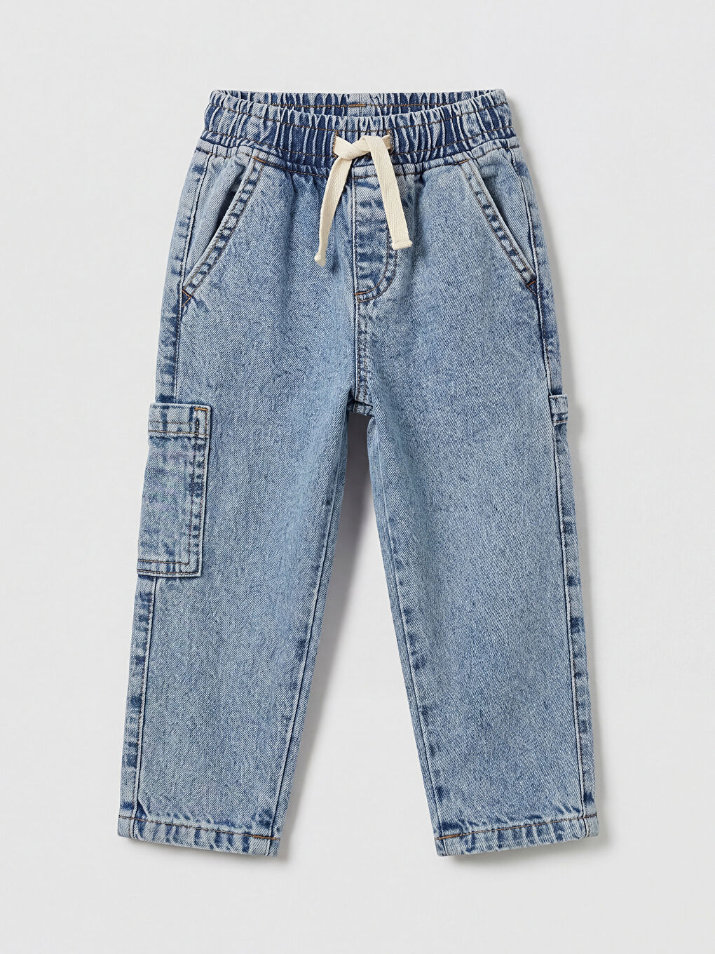 Boys Elastic Waist Slouchy Jeans