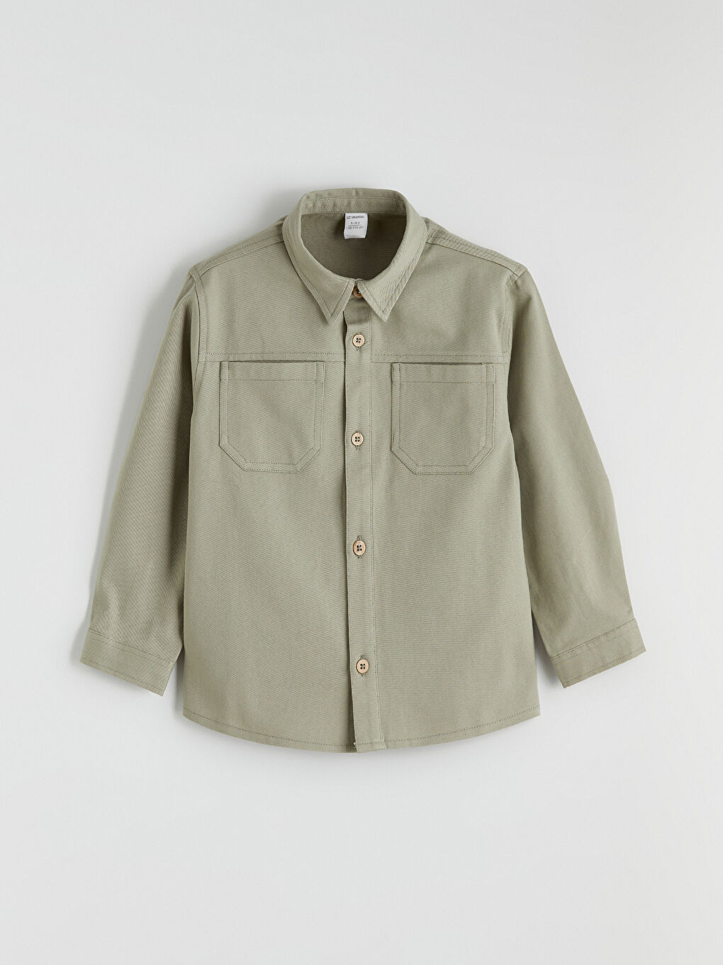 Chemise Gabardine à Manches Longues pour Garçons