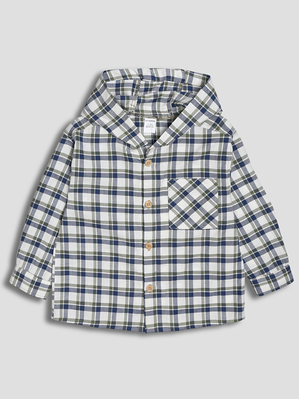 Hooded Plaid Boys' Shirt