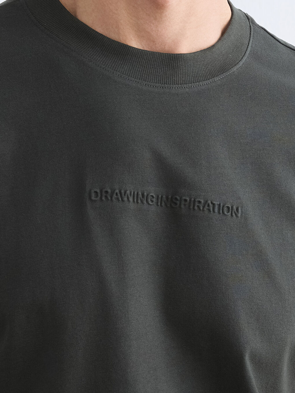 Мужчины Хаки Футболка-2