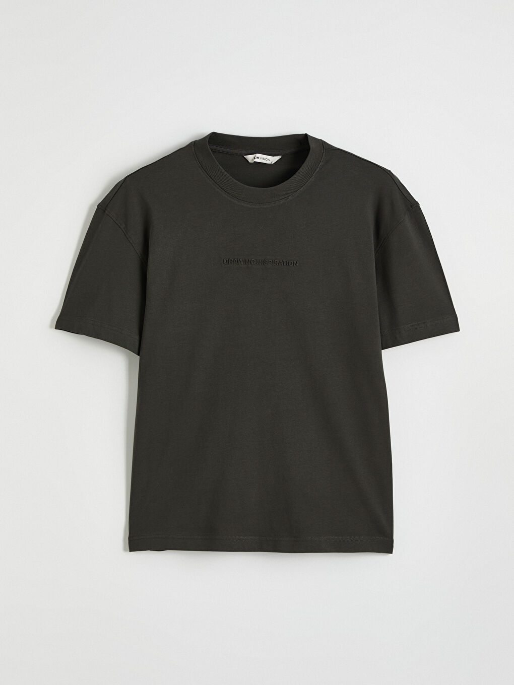 Мужчины Хаки Футболка-4