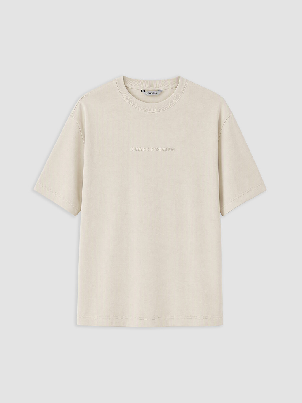 Man Beige T-shirt