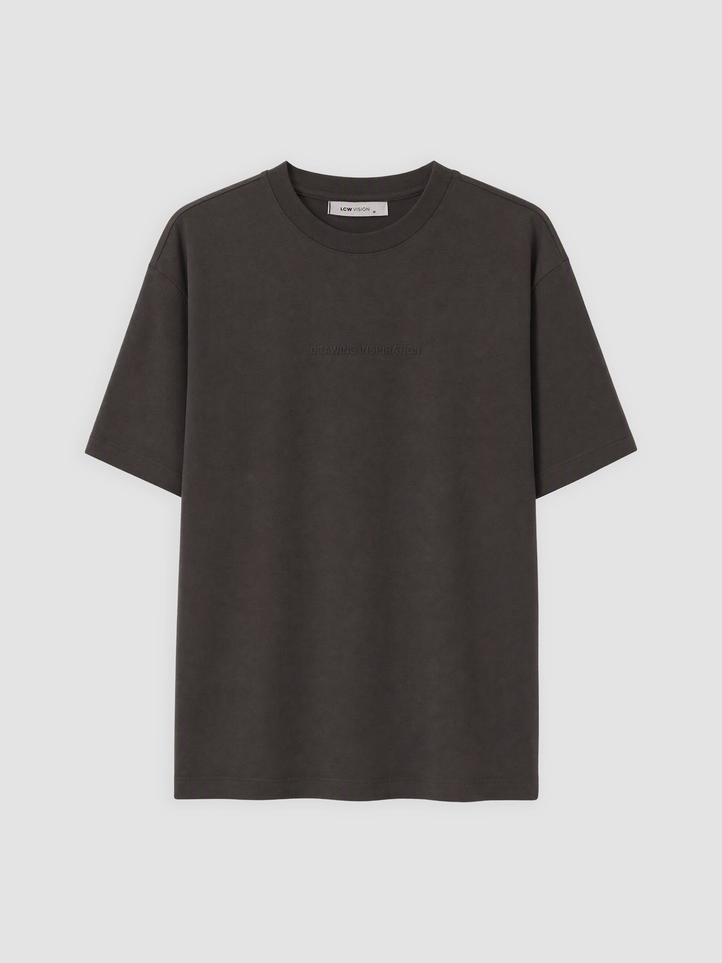 T-shirt Me Jakë Të Rrumbullakët Të Qëndisur Për Burra-4