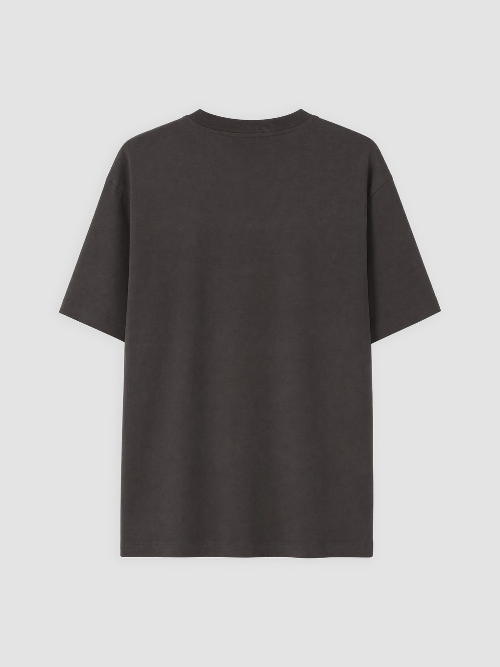 T-shirt Me Jakë Të Rrumbullakët Të Qëndisur Për Burra-5