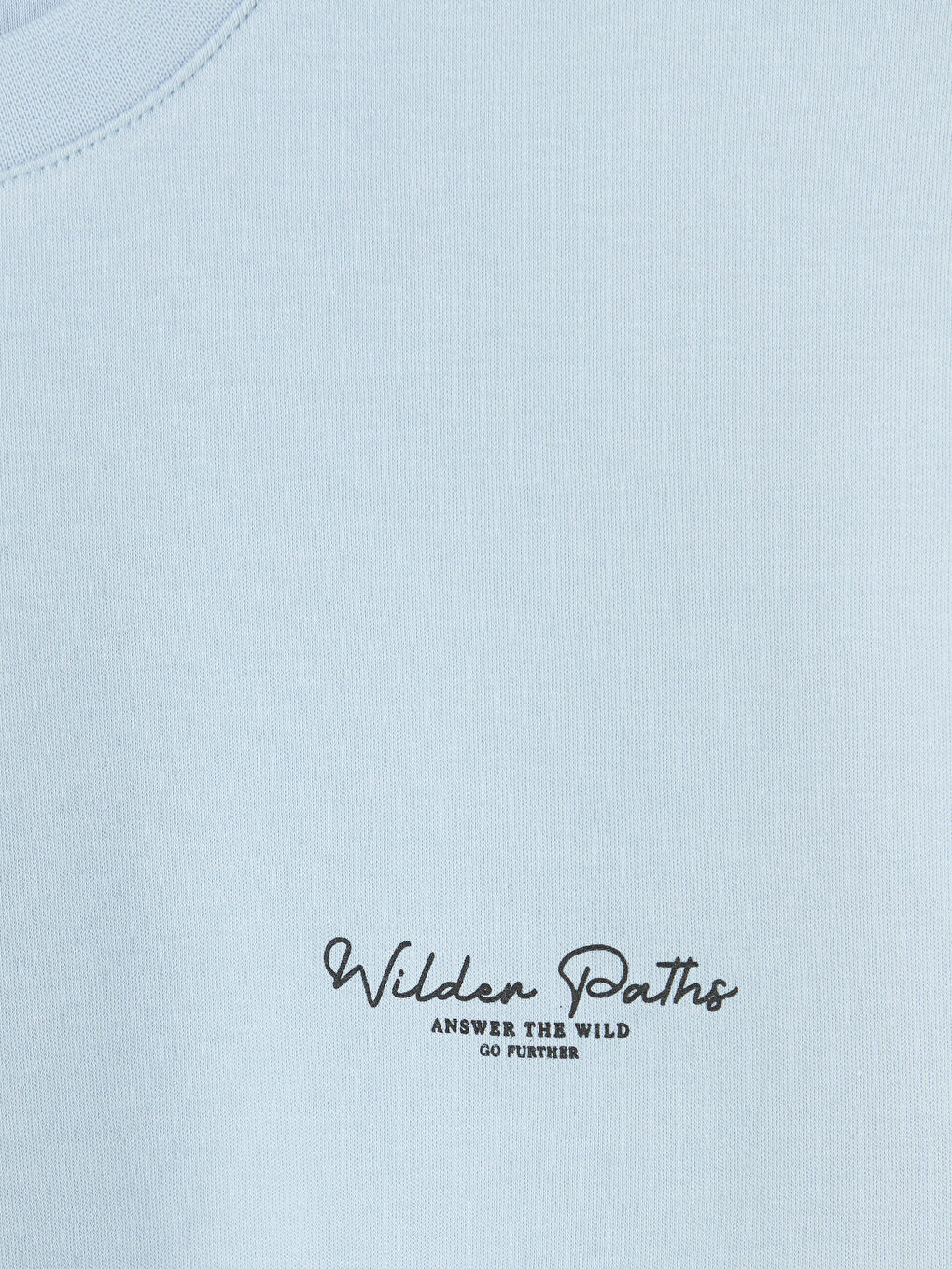 Mavi Bisiklet Yaka Baskılı Erkek Tişört-2