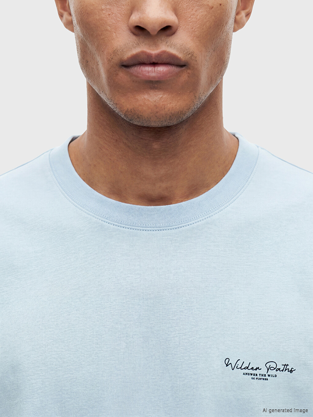 Crew Neck Printed Men's T-Shirt-5