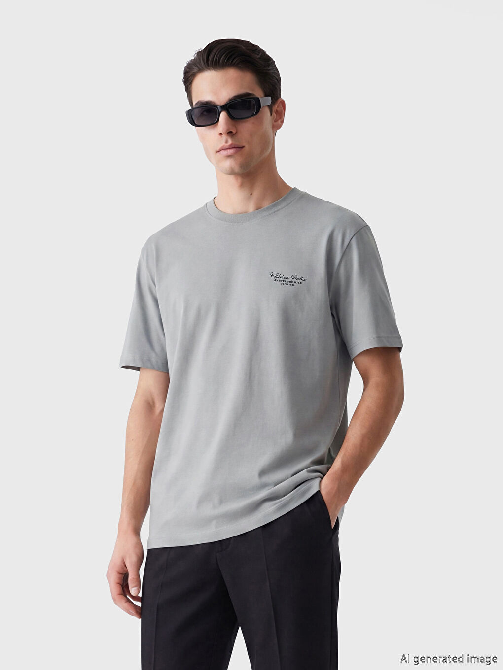 Crew Neck Printed Men's T-Shirt