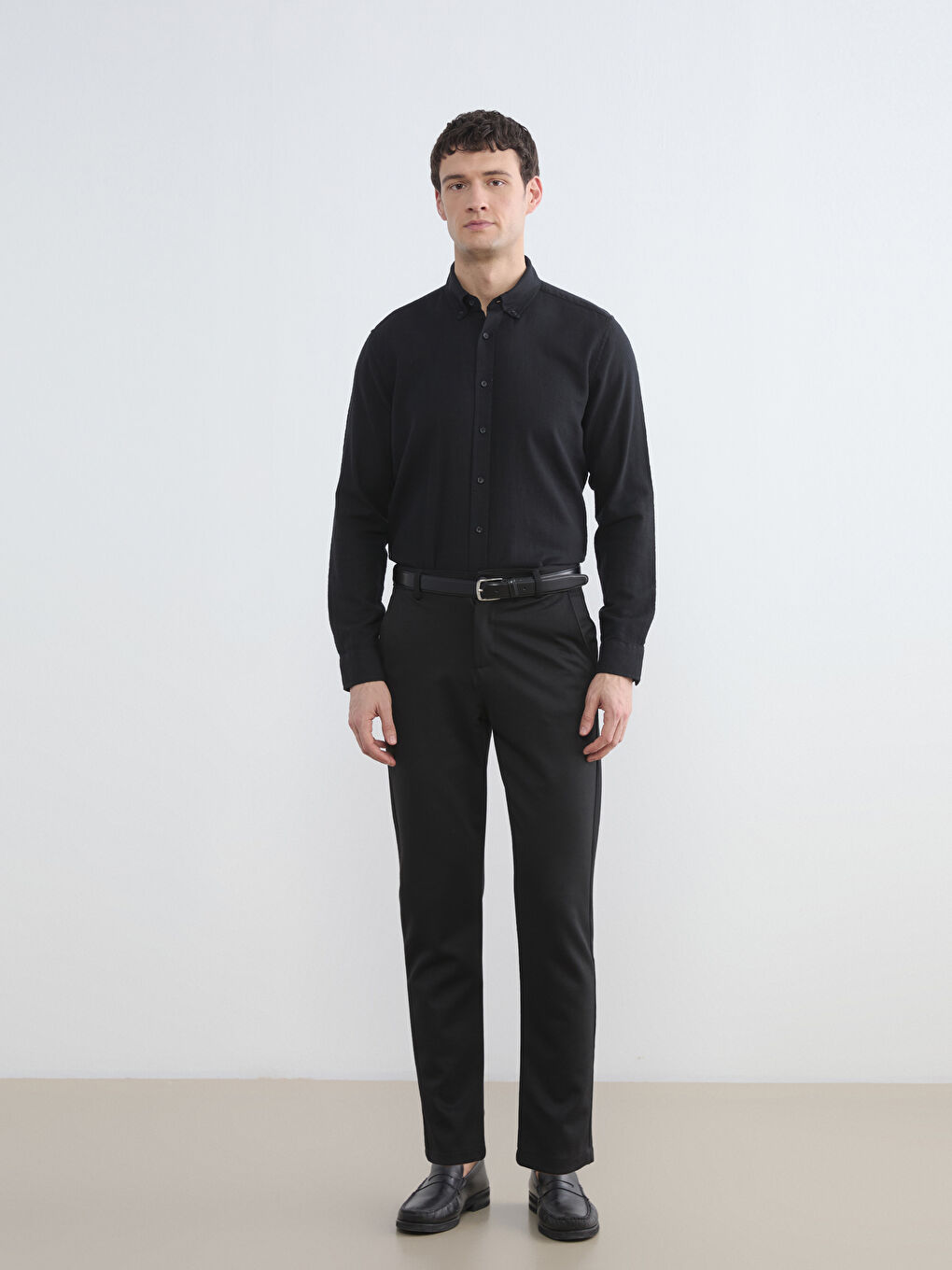 რეგულარული მორგება დობი მამაკაცების პერანგი-1