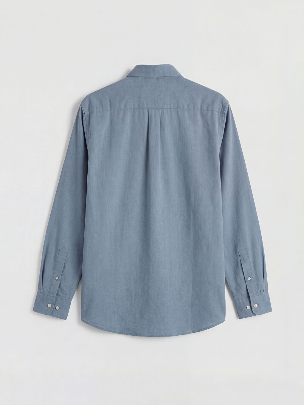 Petrol Regular Fit Armürlü Erkek Gömlek-1