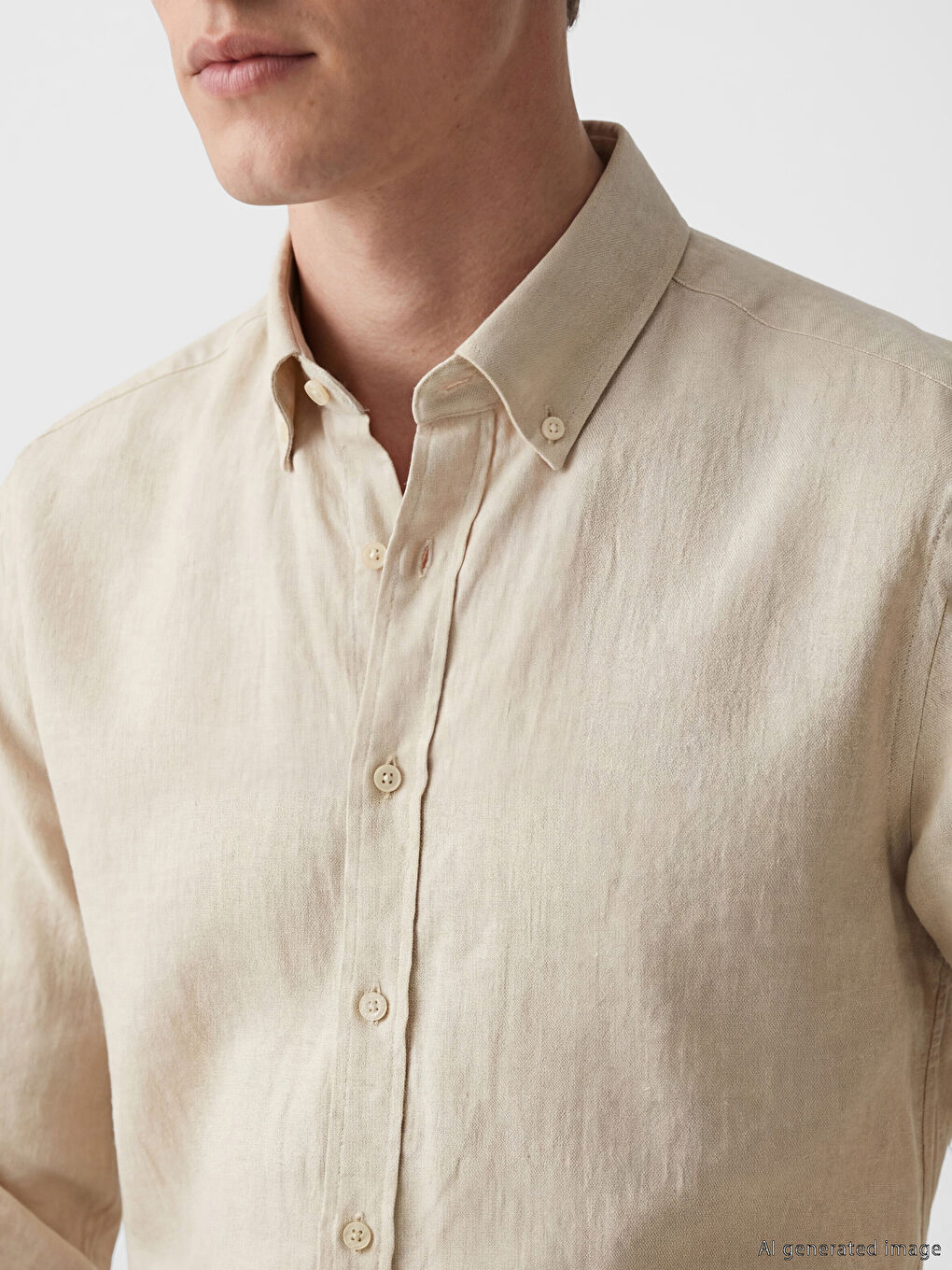 Gri Regular Fit Armürlü Erkek Gömlek-2