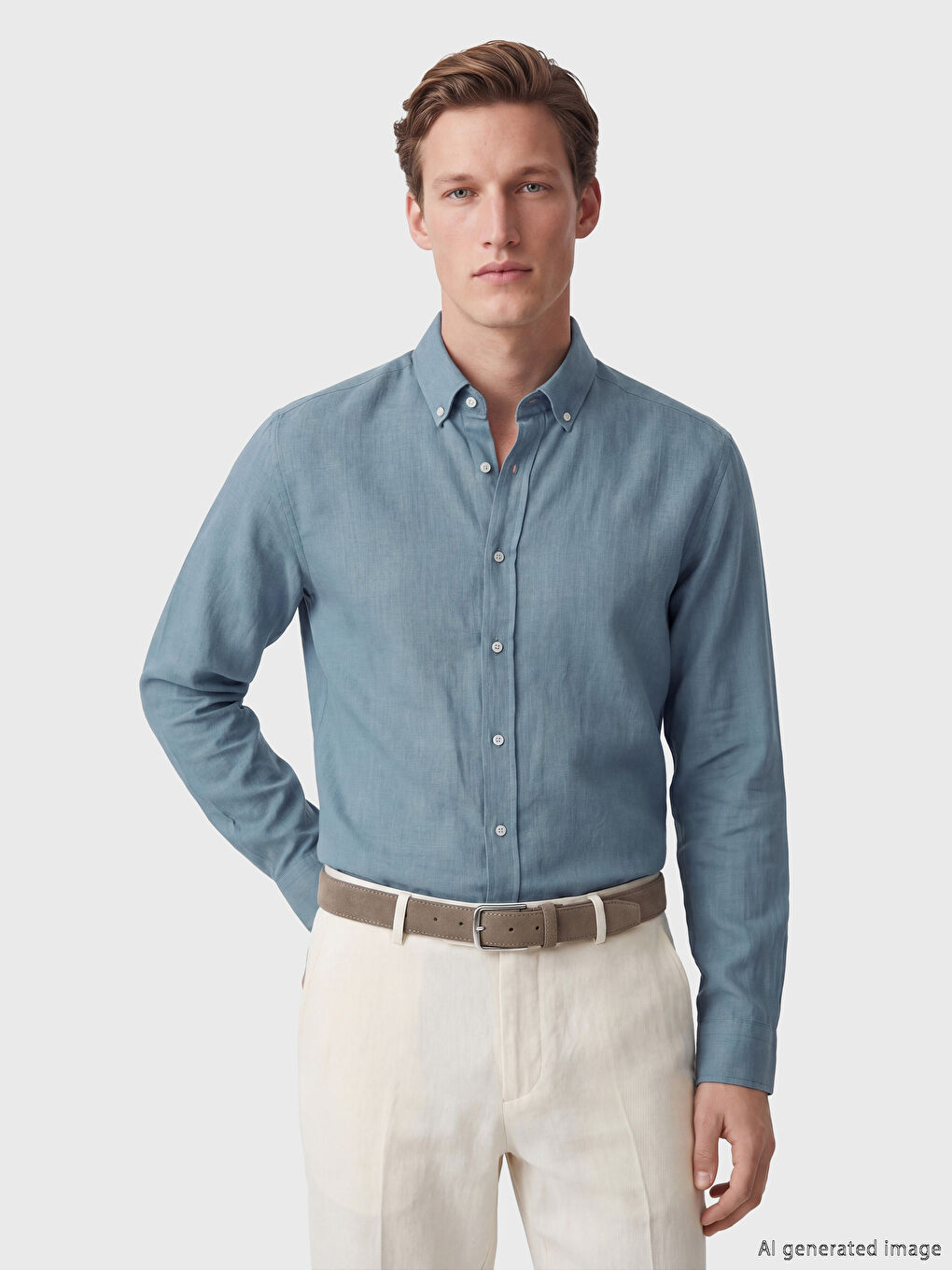 قميص دوبي بقصة عادية للرجال