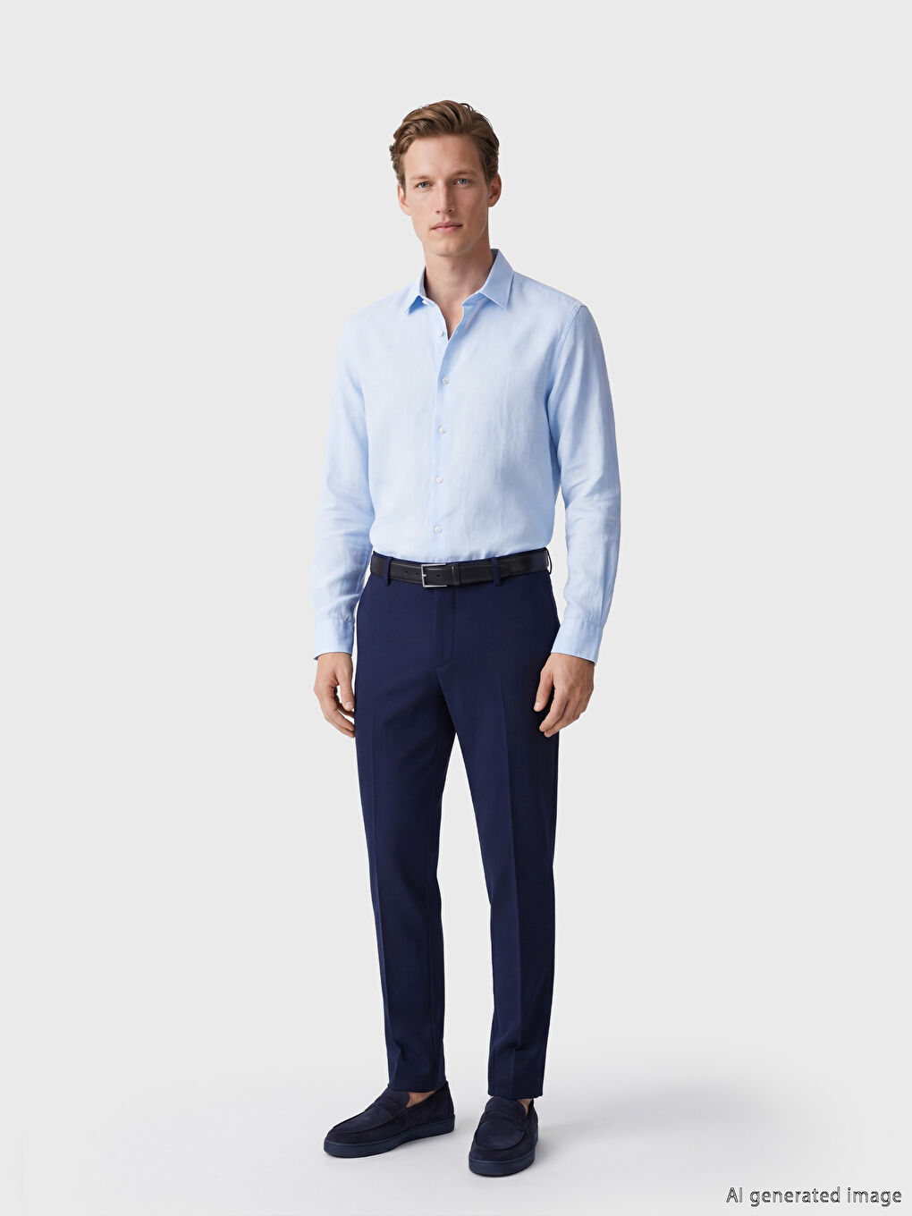 Regular Fit Linen Men's Shirt-1