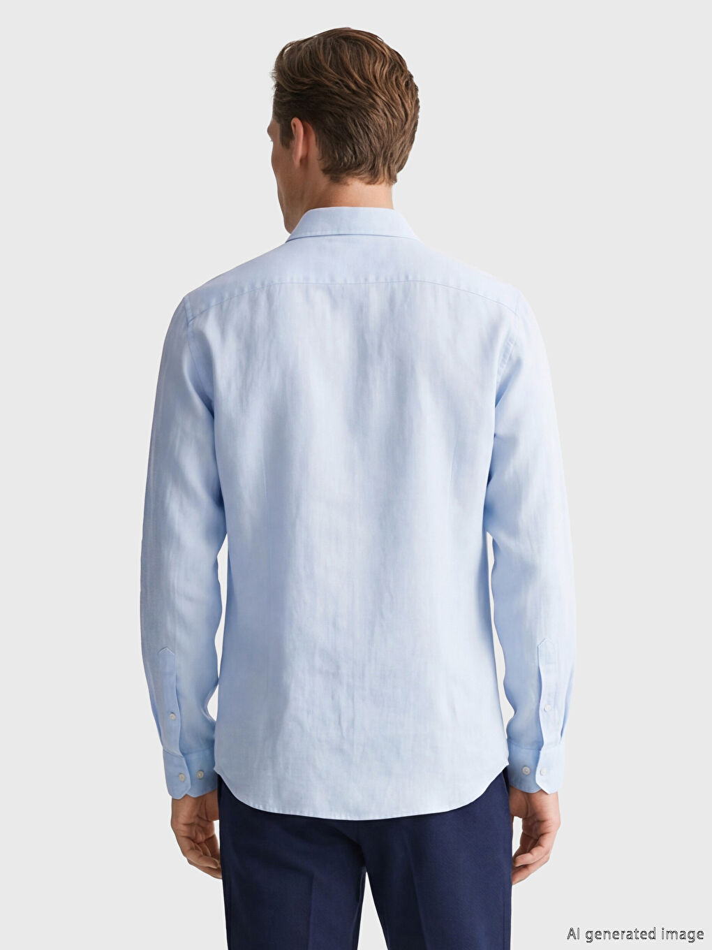 Regular Fit Linen Men's Shirt-3