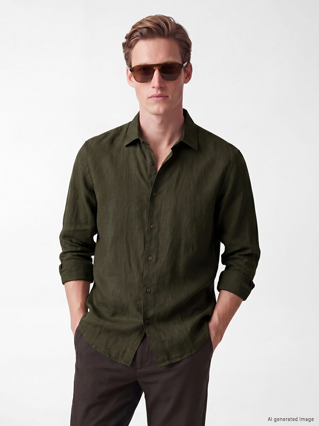 Man Khaki Shirt