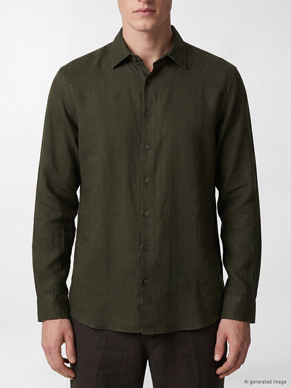 Man Khaki Shirt-2