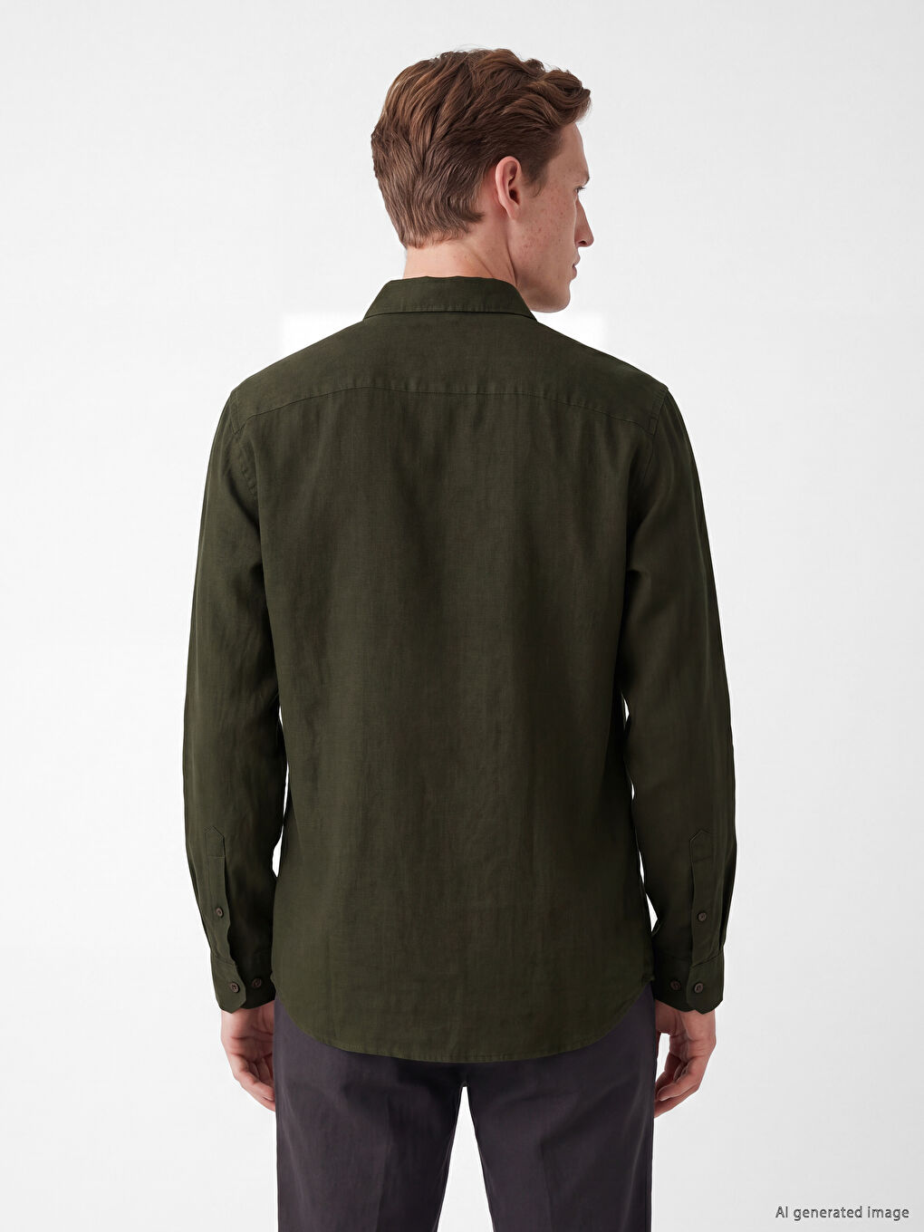 Man Khaki Shirt-3