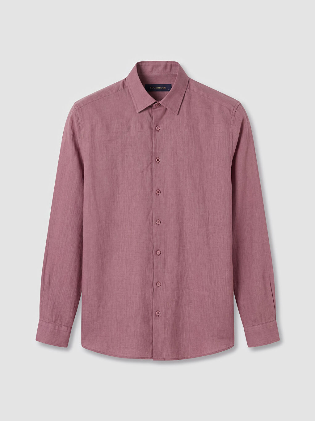 Pembe Regular Fit %100 Keten Erkek Gömlek